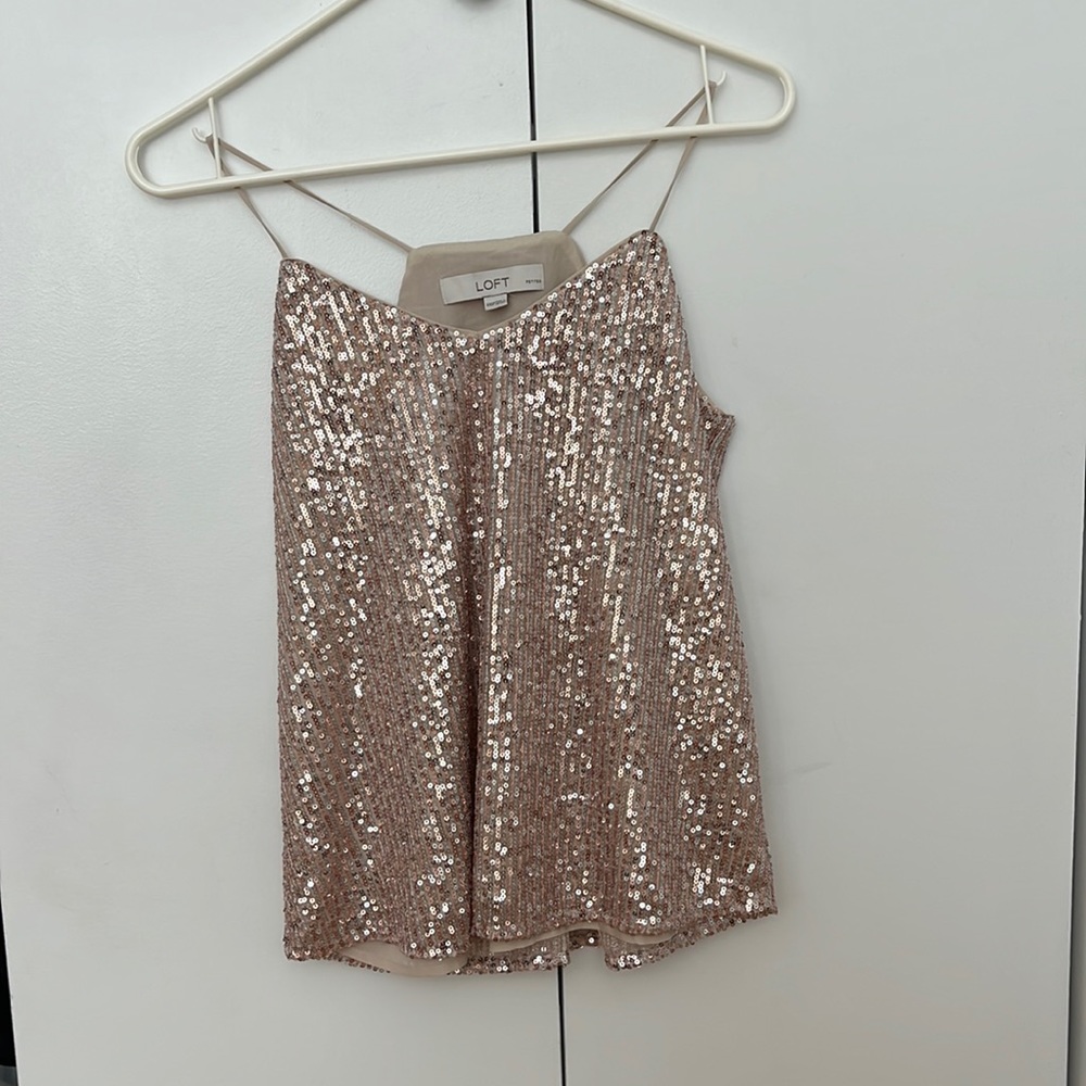 ⭐️(3 for $15)⭐️ Sequined V Neck Tank